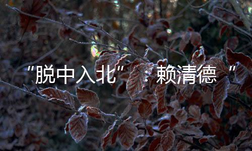 “脫中入北”：賴清德“倚美抗中”的投名狀和遮羞布