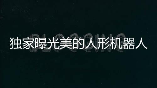 獨(dú)家曝光美的人形機(jī)器人震撼亮相！科技魅力再度刷新認(rèn)知