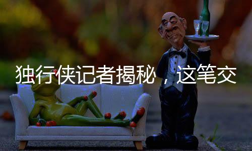獨行俠記者揭秘，這筆交易毫無道理，背后隱藏了什么？