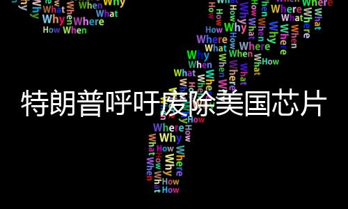 特朗普呼吁廢除美國芯片法案，行業(yè)現(xiàn)狀與發(fā)展走向思考