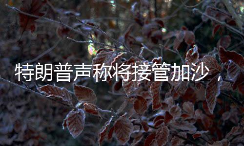 特朗普聲稱將接管加沙，國際社會矚目與反應不一