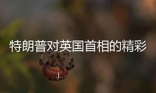 特朗普對(duì)英國首相的精彩發(fā)言引發(fā)全場大笑
