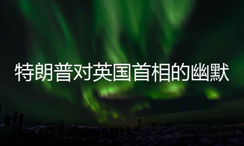 特朗普對(duì)英國首相的幽默發(fā)言引發(fā)全場歡笑