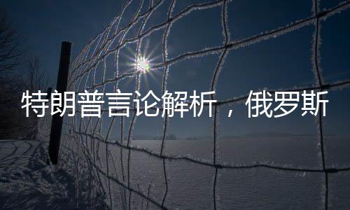 特朗普言論解析，俄羅斯展現(xiàn)對(duì)美國(guó)的友善態(tài)度