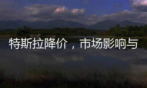 特斯拉降價，市場影響與未來展望