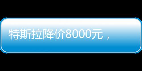 特斯拉降價8000元，車市震動！