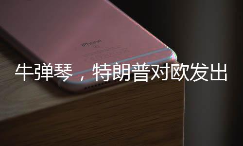 牛彈琴，特朗普對(duì)歐發(fā)出最輕蔑一問(wèn)——?dú)W美關(guān)系的新挑戰(zhàn)