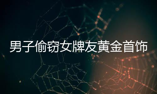 男子偷竊女牌友黃金首飾藏匿墳頭終被擒獲