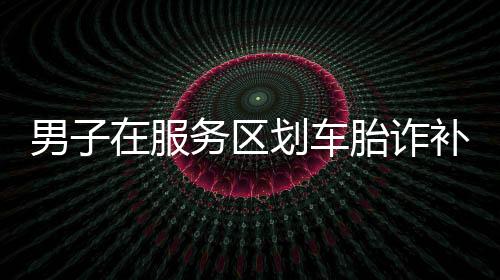 男子在服務(wù)區(qū)劃車胎詐補(bǔ)被刑拘