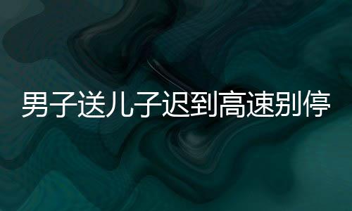 男子送兒子遲到高速別停校車(chē)被判刑