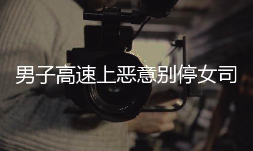 男子高速上惡意別停女司機行為惡劣被警方抓獲