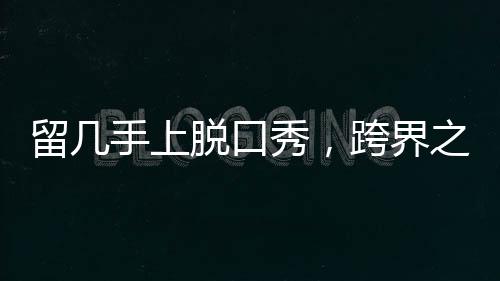 留幾手上脫口秀，跨界之旅的新篇章