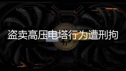盜賣高壓電塔行為遭刑拘，一起涉及公共安全的社會事件