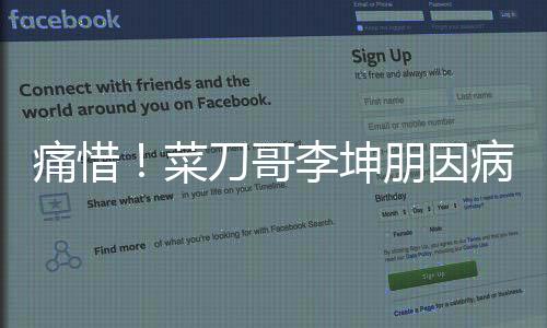 痛惜！菜刀哥李坤朋因病離世