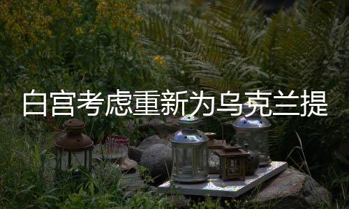 白宮考慮重新為烏克蘭提供資金支持，美國的新一輪援助計劃浮出水面