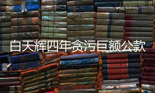 白天輝四年貪污巨額公款，涉案金額達(dá)11.08億