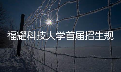 福耀科技大學(xué)首屆招生規(guī)模揭曉，僅招收百名學(xué)子探因