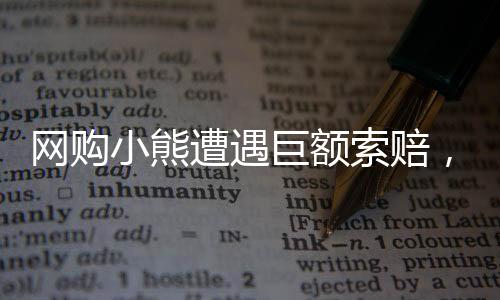 網(wǎng)購(gòu)小熊遭遇巨額索賠，消費(fèi)者需警惕