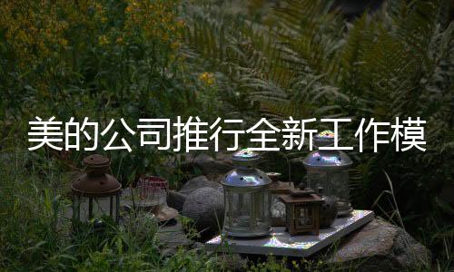 美的公司推行全新工作模式，嚴(yán)禁PPT和下班開(kāi)會(huì)，重塑工作與生活的平衡藝術(shù)