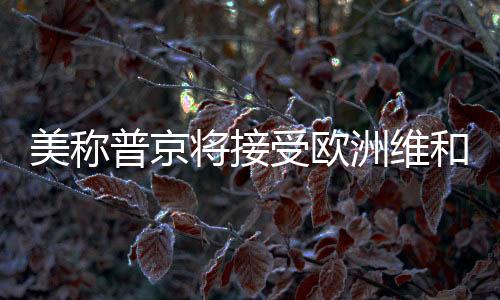美稱普京將接受歐洲維和部隊進駐烏克蘭——俄烏局勢面臨新的變數(shù)