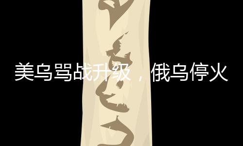 美烏罵戰(zhàn)升級(jí)，俄烏停火談判何去何從