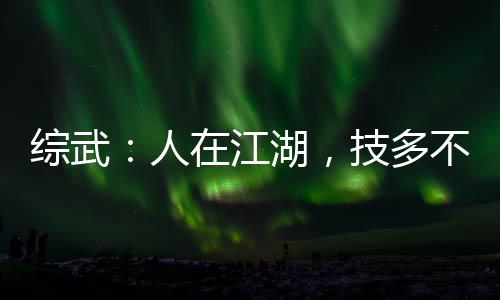 綜武：人在江湖，技多不壓身呀！