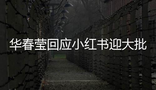 華春瑩回應(yīng)小紅書(shū)迎大批外國(guó)網(wǎng)友，跨文化交流的嶄新篇章