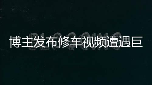 博主發(fā)布修車視頻遭遇巨額索賠，涉及金額達700萬