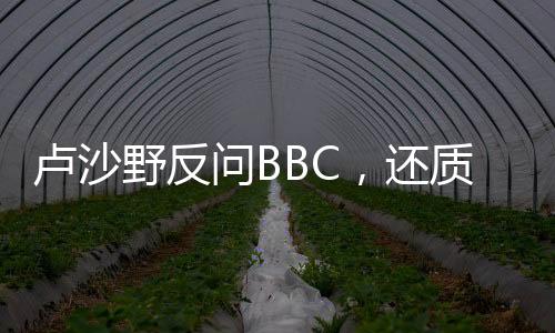 盧沙野反問BBC，還質(zhì)疑中國(guó)偏袒俄嗎？
