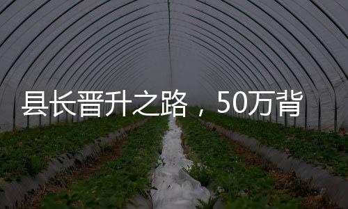縣長晉升之路，50萬背后的故事，一個月實現(xiàn)從縣長到縣委書記的跨越