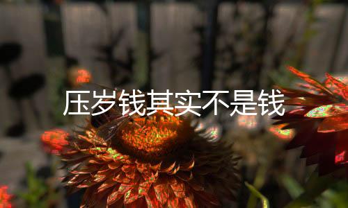 壓歲錢其實不是錢