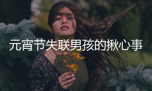 元宵節(jié)失聯(lián)男孩的揪心事，尋找十四歲少年歸家的線索