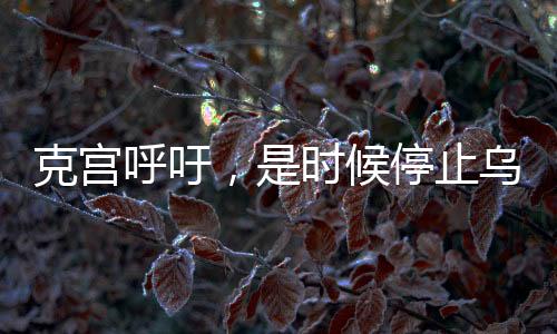 克宮呼吁，是時候停止烏克蘭沖突了