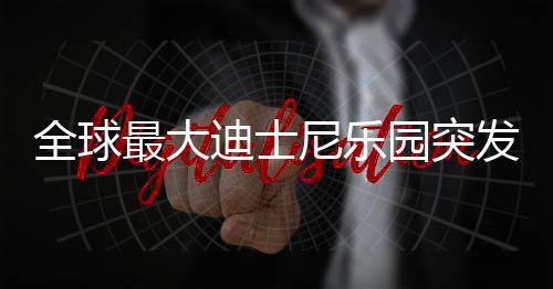 全球最大迪士尼樂園突發(fā)火災(zāi)，緊急救援與后續(xù)關(guān)注