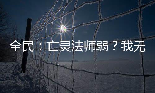全民：亡靈法師弱？我無限疊技能