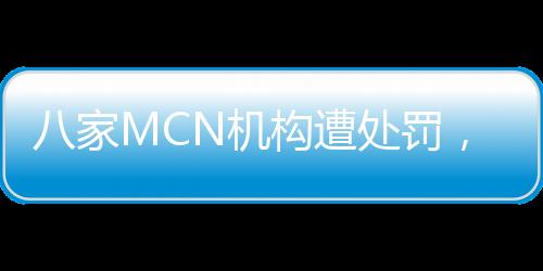 八家MCN機(jī)構(gòu)遭處罰，行業(yè)監(jiān)管再度收緊
