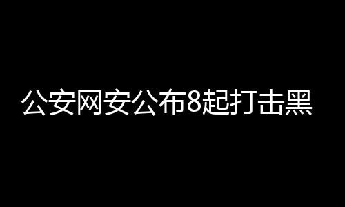 公安網(wǎng)安公布8起打擊黑客犯罪案例，捍衛(wèi)網(wǎng)絡(luò)安全，守護(hù)數(shù)字未來(lái)