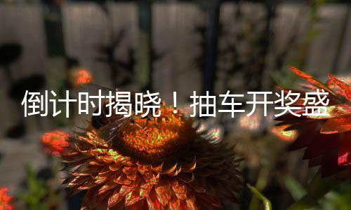 倒計(jì)時揭曉！抽車開獎盛宴盛大開啟