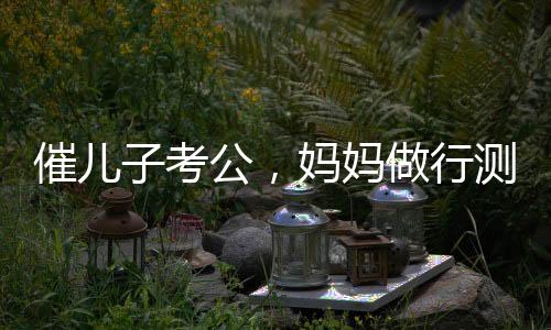 催兒子考公，媽媽做行測(cè)后放棄雞娃