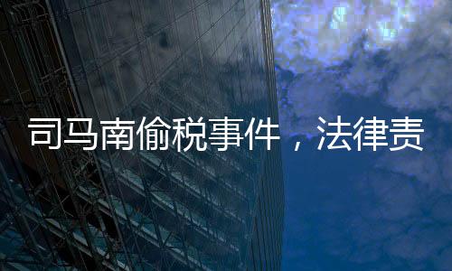 司馬南偷稅事件，法律責(zé)任與個人擔(dān)當(dāng)