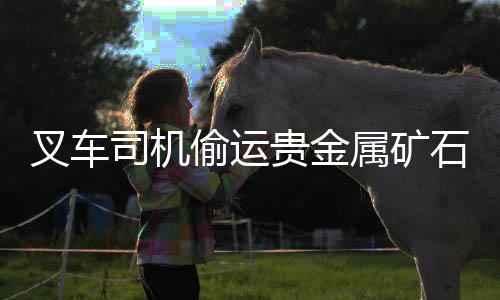 叉車司機(jī)偷運(yùn)貴金屬礦石，口含礦石過安檢事件揭秘