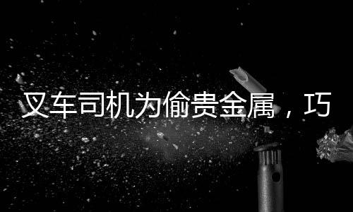 叉車司機(jī)為偷貴金屬，巧妙偽裝攜帶礦石過安檢事件曝光