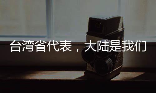 臺(tái)灣省代表，大陸是我們的共同家園