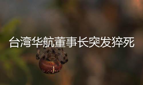 臺灣華航董事長突發(fā)猝死，業(yè)界震驚