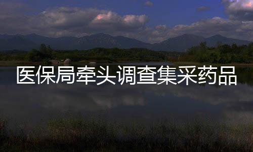 醫(yī)保局牽頭調查集采藥品質量問題，守護公眾健康權益