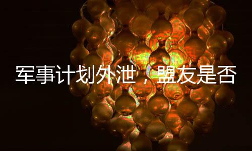 軍事計劃外泄，盟友是否仍然信任美國的探究