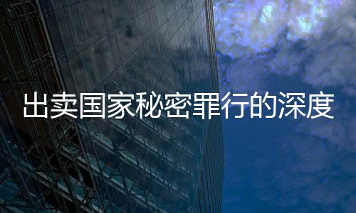 出賣國家秘密罪行的深度解析，法律的天平如何維護(hù)國家安全