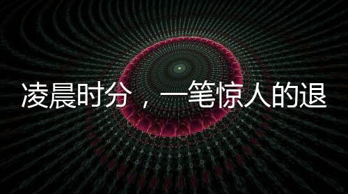 凌晨時分，一筆驚人的退稅款項，超過五萬元揭秘