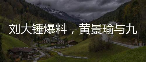 劉大錘爆料，黃景瑜與九字女星昔日情緣成過去式