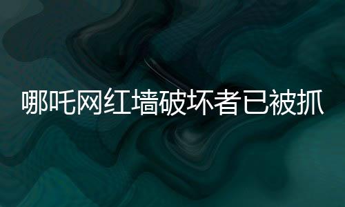 哪吒網(wǎng)紅墻破壞者已被抓獲，事件的反思與啟示